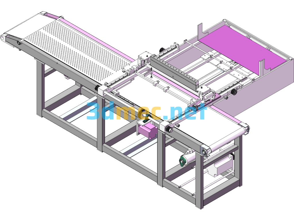 Conveyor With Transplanting Mechanism, Fully Automatic Loading Machine SolidWorks 3D Model Free Download