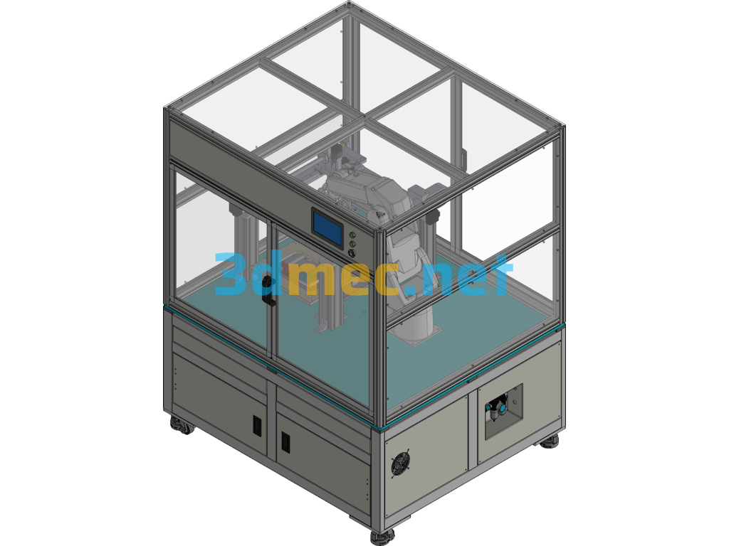Dispensing Inspection Equipment For Shaped Workpieces Exported 3D Model Free Download