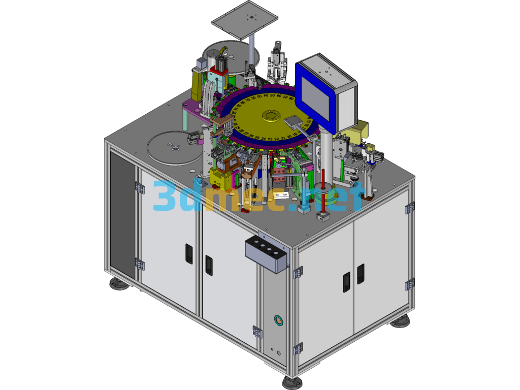 Miniature Circuit Breaker Fuse Assembly Equipment (Generated With DFM) SolidWorks 3D Model Free Download