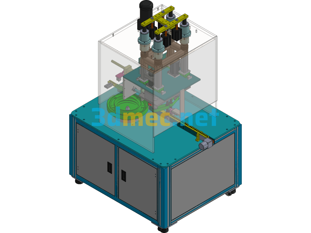 Micro Motor Commutator Polishing Equipment Creo(ProE) 3D Model Free Download