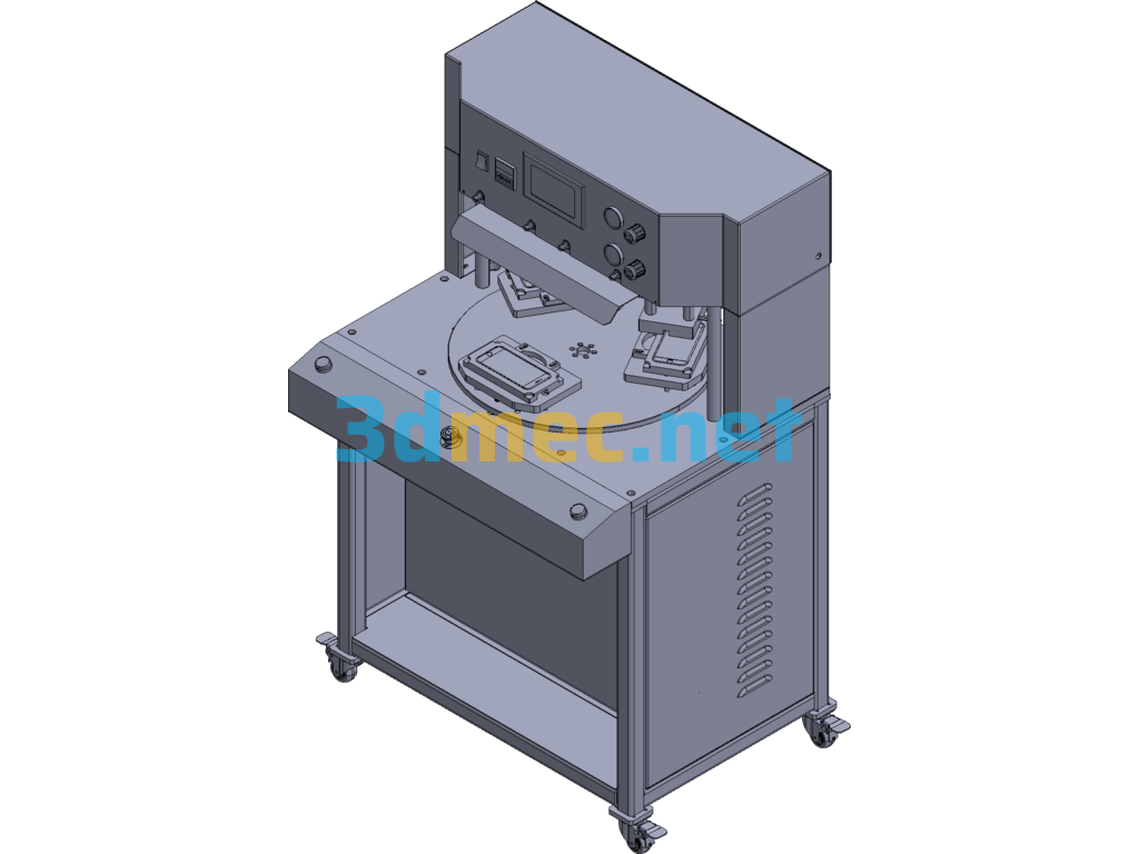 Mobile Phone Screen Press Bracket Machine Three Stations Fully Automated Exported 3D Model Free Download