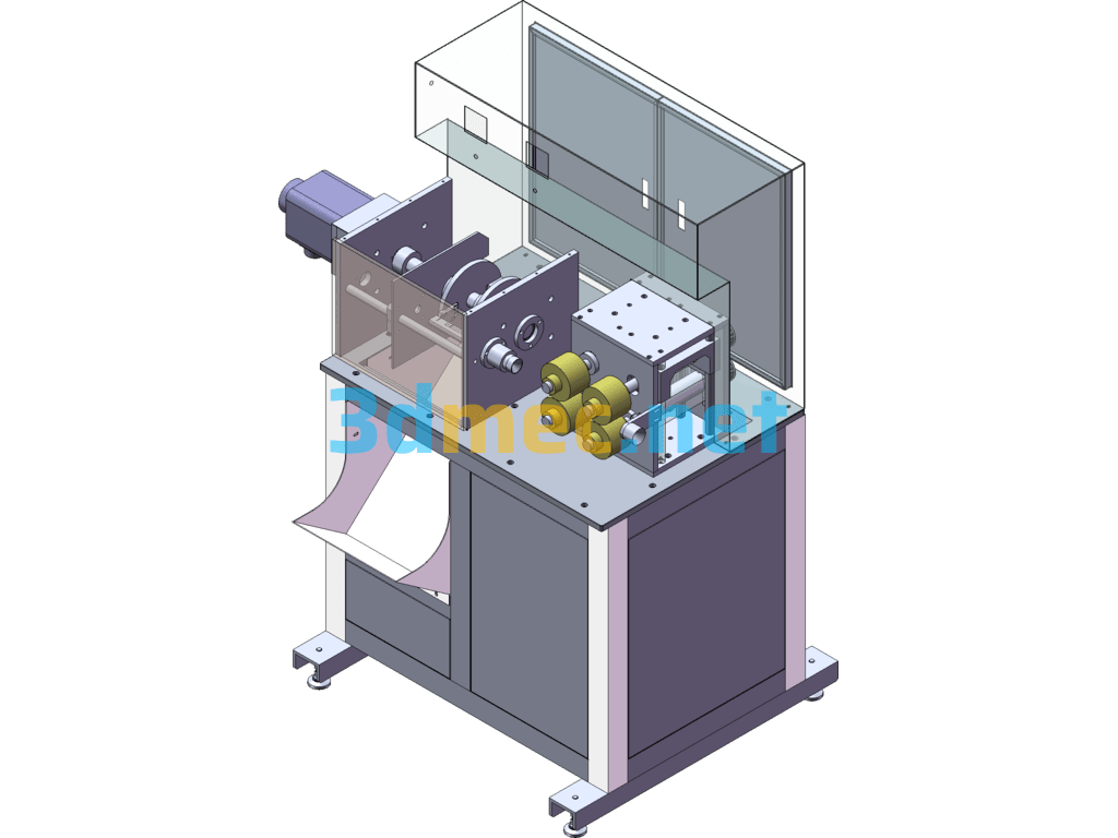 Tube Drawing And Cutting Machine SolidWorks 3D Model Free Download