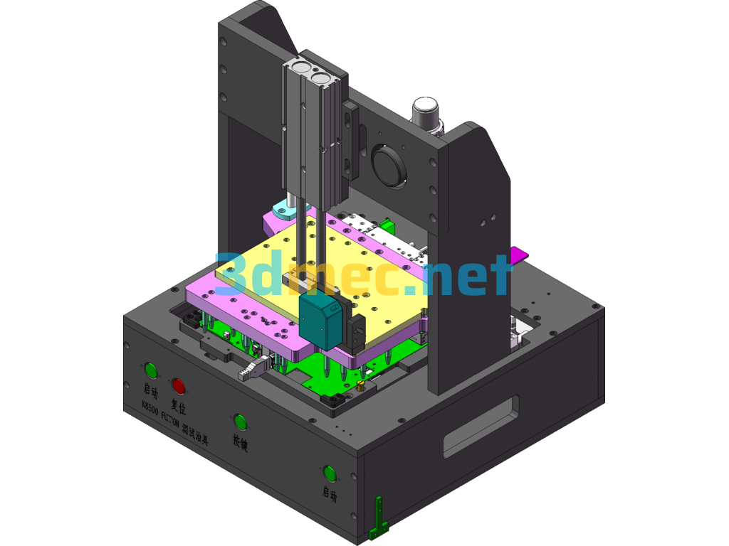 Probe Module Pneumatic Fixture SolidWorks 3D Model Free Download