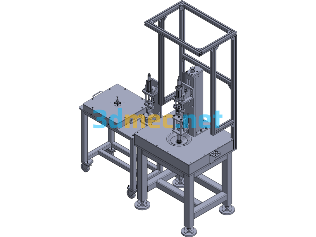 Control Valve Point Riveting Machine Exported 3D Model Free Download