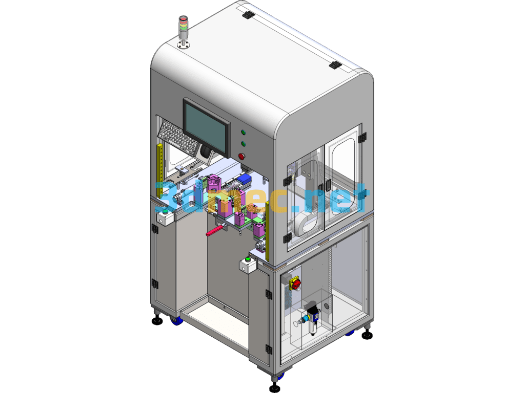 Insertion Force Testing Machine For Plugs And Unplugs (Equipment Has Been Put Into Production And Used Stably) SolidWorks 3D Model Free Download