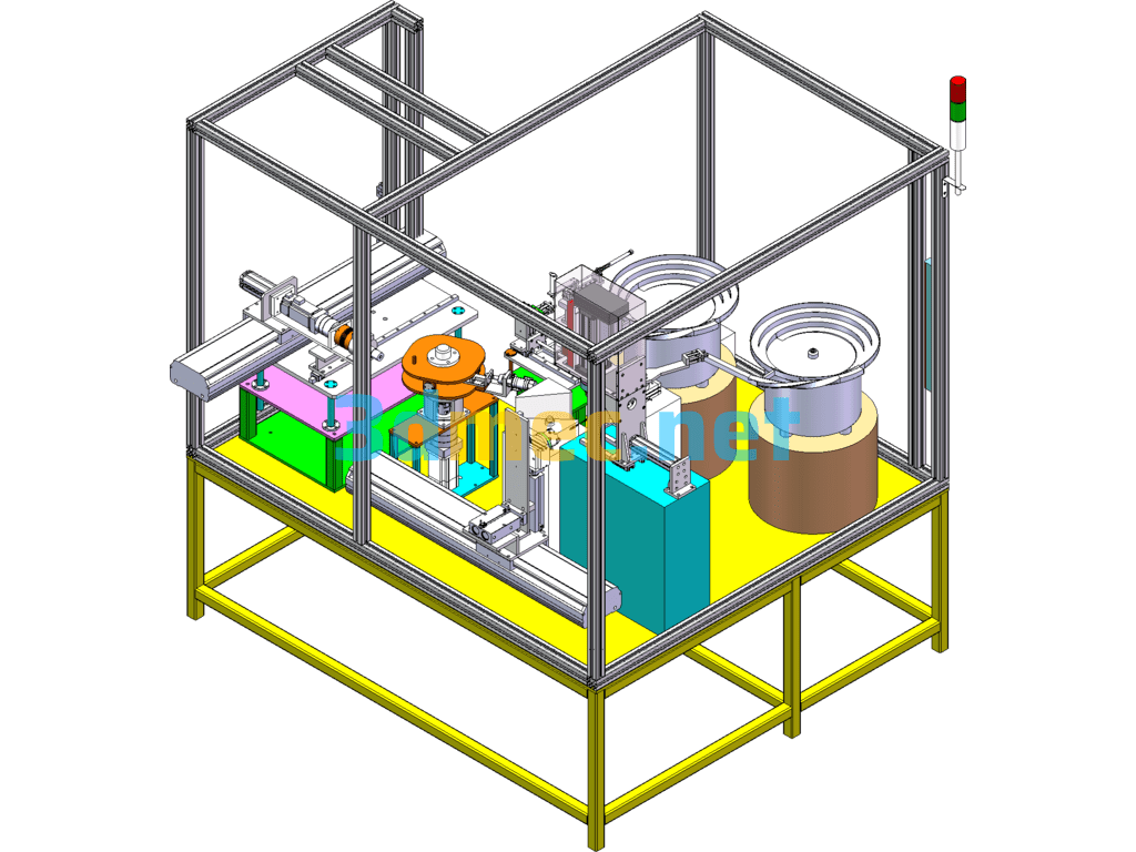Cannula Execution Systems Automatic Cannula Assembly Press-In Equipment (With DFM) SolidWorks 3D Model Free Download