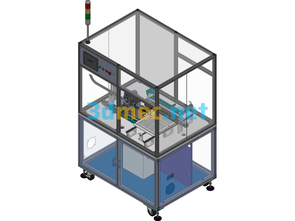 Pin Detecting And Plate Setting Machine Automatic Folding And Plate Setting Machine SolidWorks 3D Model Free Download