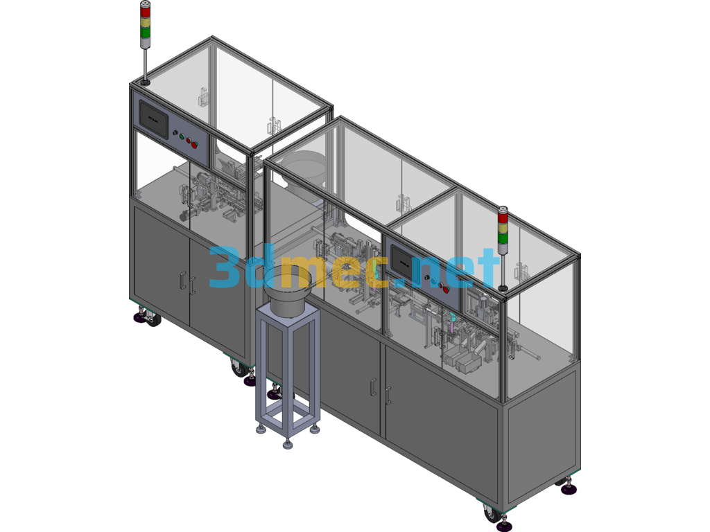 Pin Inspection Automation Equipment SolidWorks 3D Model Free Download