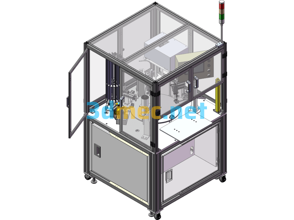 Heatsink Locking Screw Machine/Assembly Machine 3D+Engineering Drawing SolidWorks 3D Model Free Download