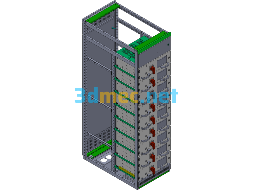 New MNS Drawer Cabinet SolidWorks 3D Model Free Download