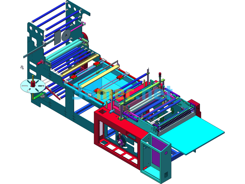 New Automated Bag Making Machine, Cold Drawn Wall Panel Bag Making Machine SolidWorks 3D Model Free Download