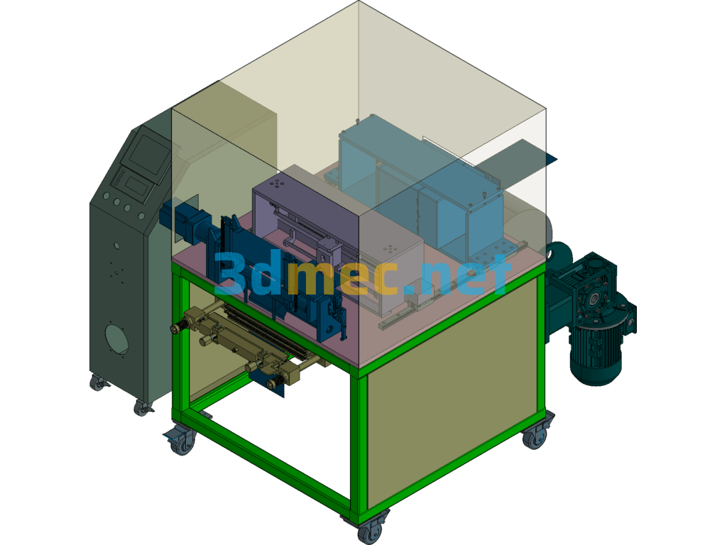 Automated Nonwoven Cut-Off Equipment Exported 3D Model Free Download
