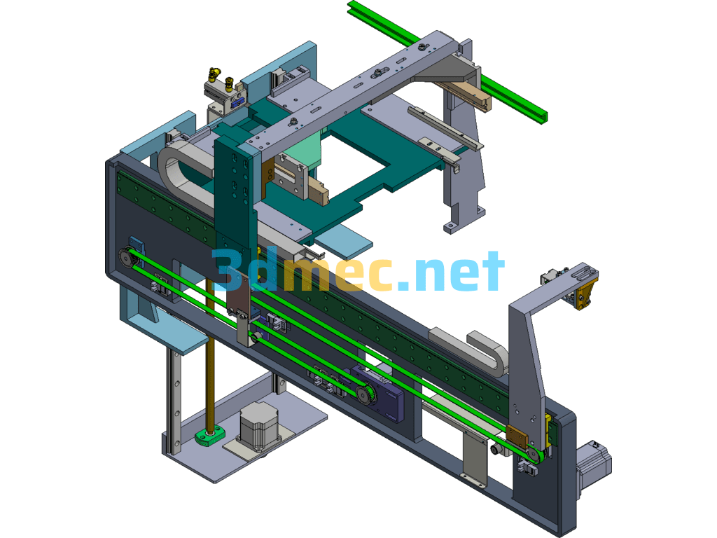 Wafer Basket Lifting Mechanism + Wafer Transfer Mechanism Creo(ProE) 3D Model Free Download