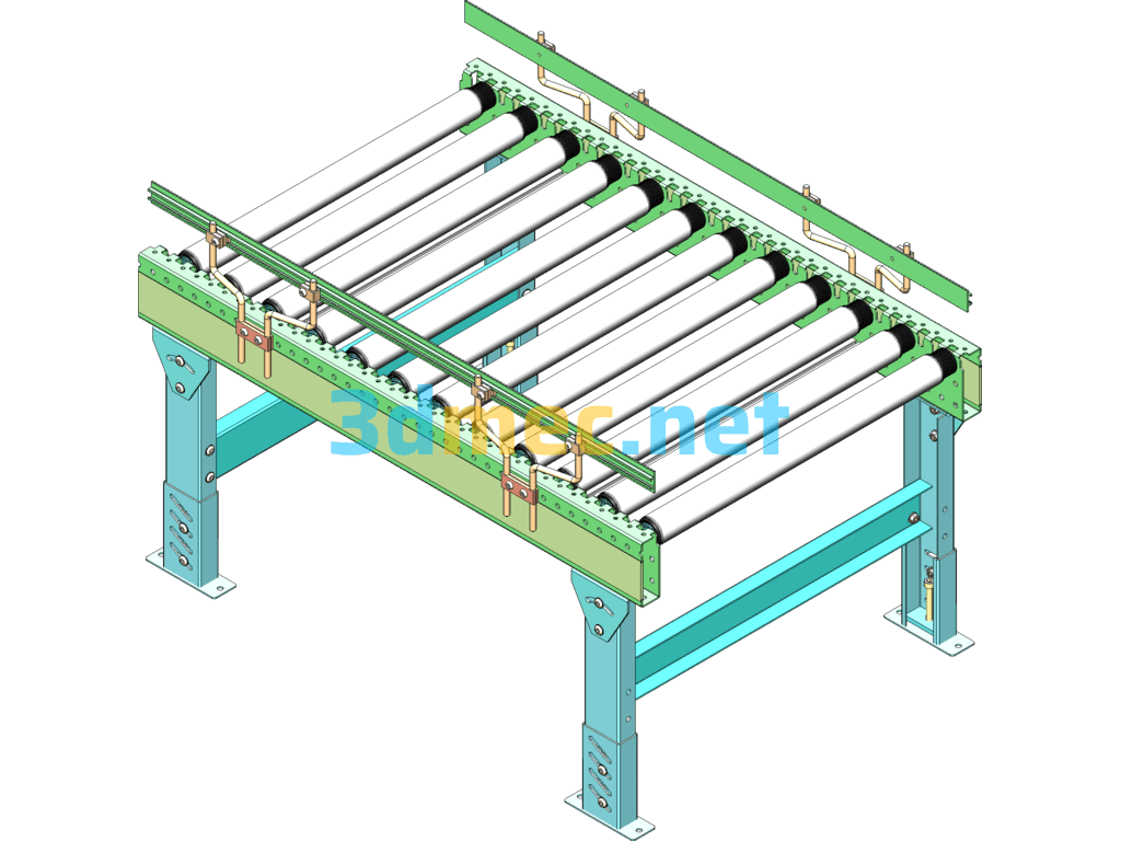 Intelligent Warehousing And Logistics Industry Roller Conveyor Line SolidWorks 3D Model Free Download