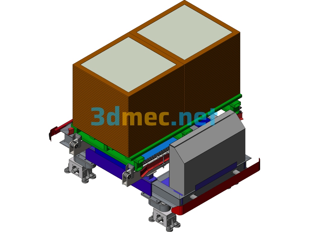 Intelligent Warehouse Ring Shuttle SolidWorks 3D Model Free Download