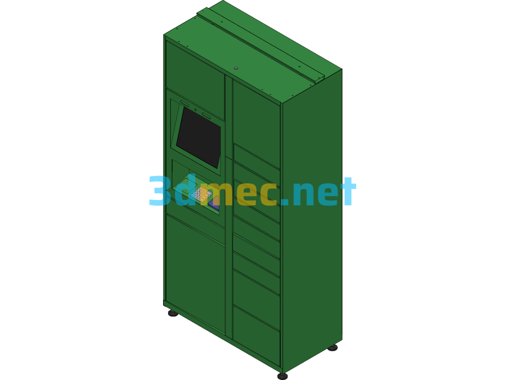 Intelligent Express Cabinet SolidWorks 3D Model Free Download