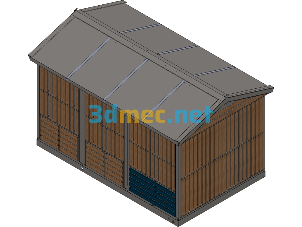 Shingle Box Variable (Electronics) SolidWorks 3D Model Free Download