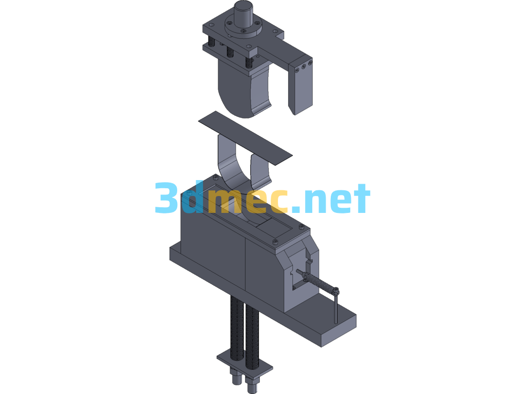 Casing Slant Wedge Slide Bending Mold Exported 3D Model Free Download