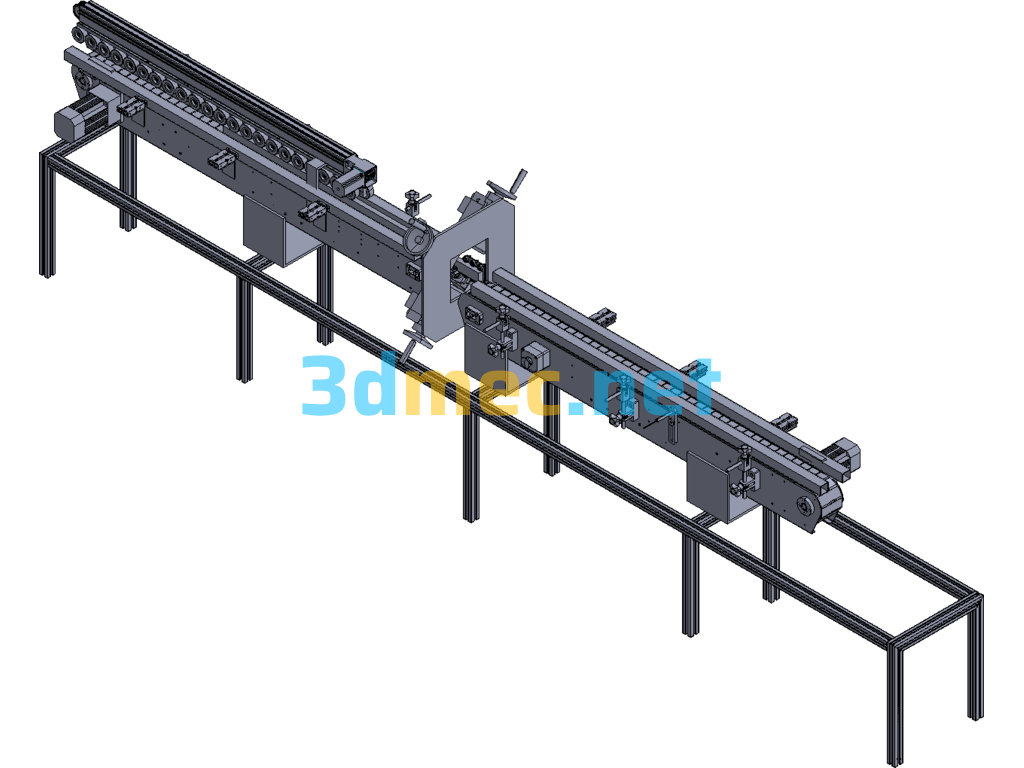 Four-Pronged Chamfering Machine For Plate Profiles Exported 3D Model Free Download