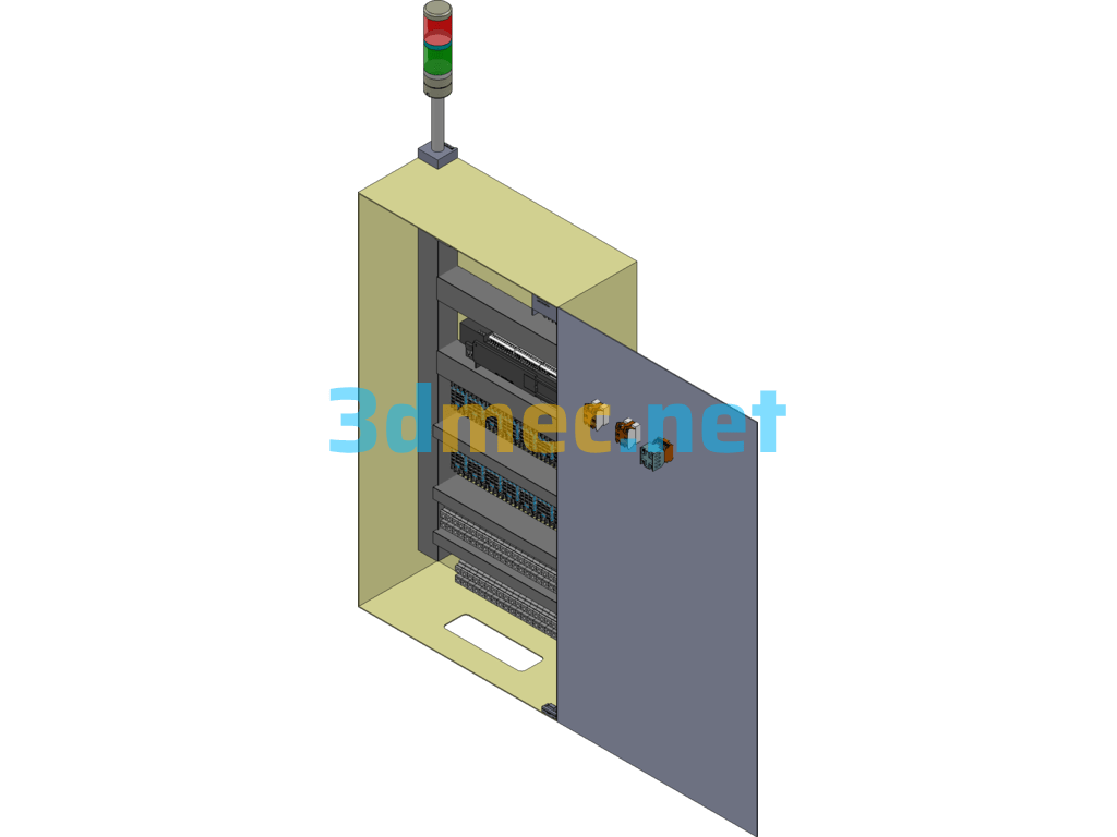 A Electrical Cabinet Solid Model SolidWorks 3D Model Free Download