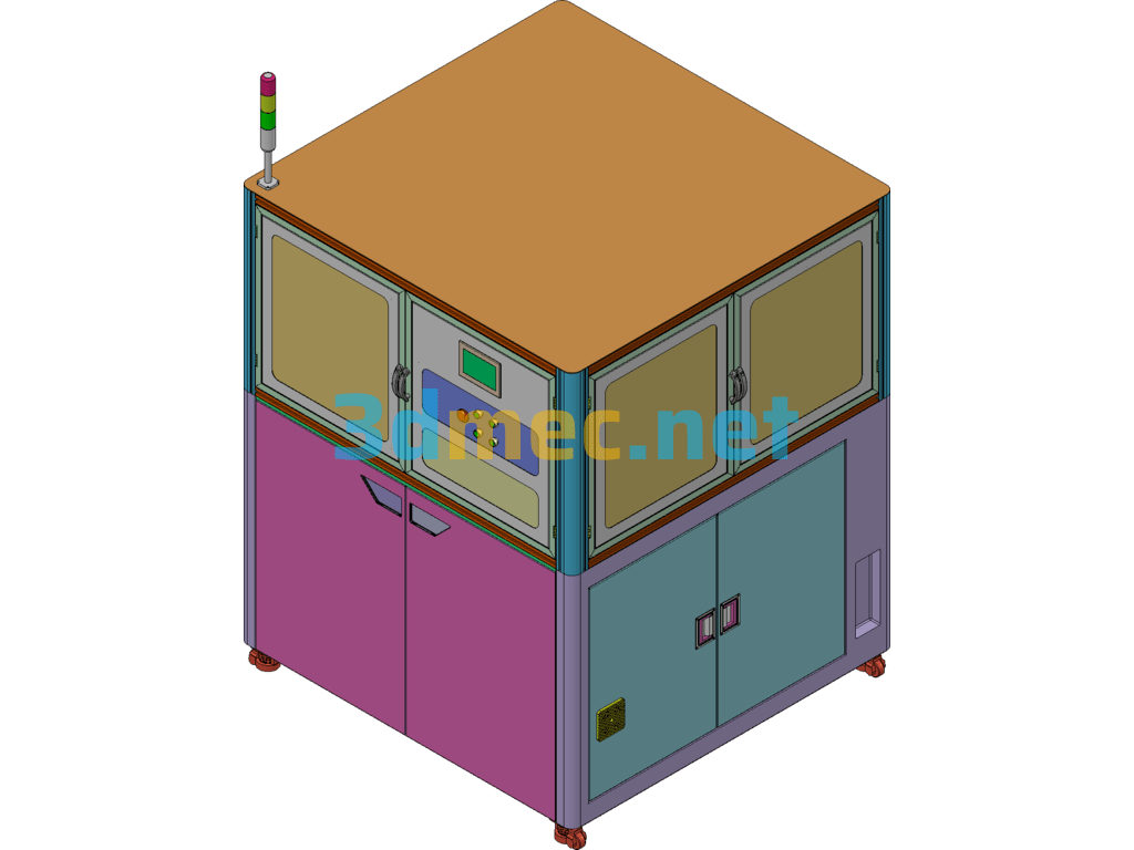 Standardized Rack + Shield (Modification Of Length, Width And Height Size Adjustment) SolidWorks 3D Model Free Download