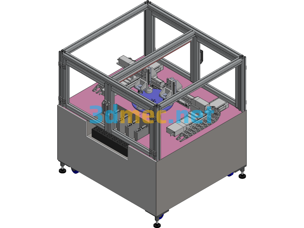 Pneumatic And Electric Gripping Fusion Device Exported 3D Model Free Download