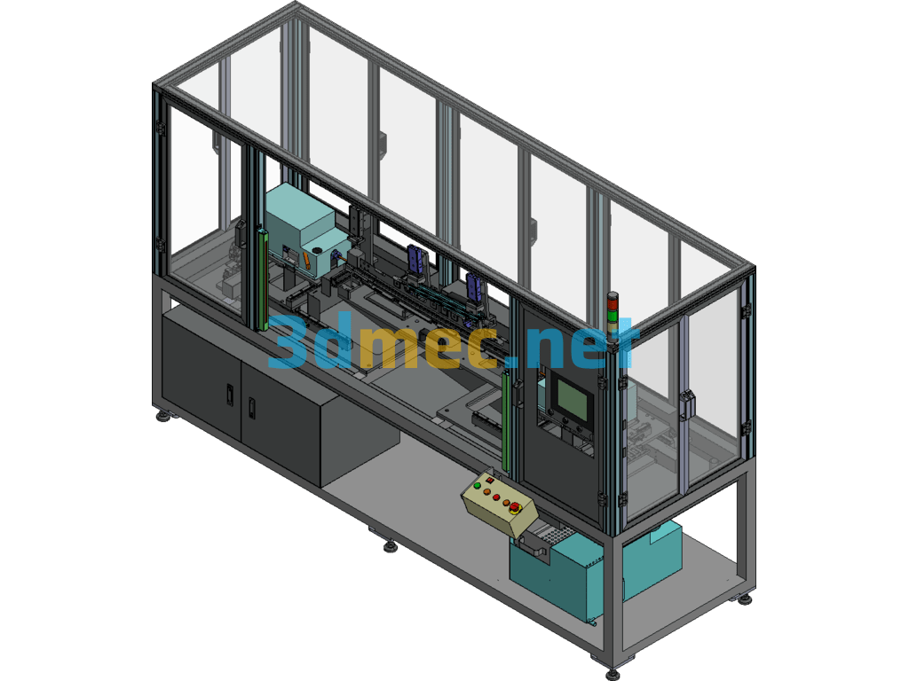 Car Sunroof Chamfering Machine Exported 3D Model Free Download