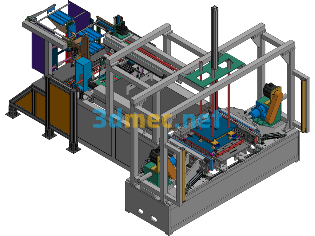 Auto Radiator Assembly Machine, Auto Condenser Assembly Machine, Auto Radiator Production Line Exported 3D Model Free Download