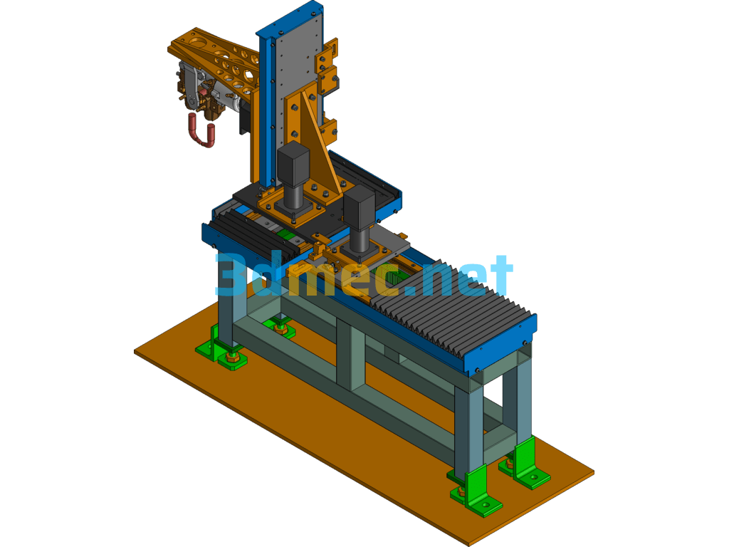 Automotive Industry-Automotive Frame Resistance Automatic Welding Machine UG(NX) 3D Model Free Download
