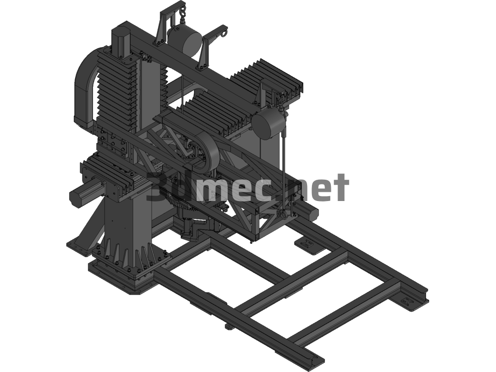 Automotive Industry-Automatic Resistance Welding Machine For Automotive Door Frame UG(NX) 3D Model Free Download