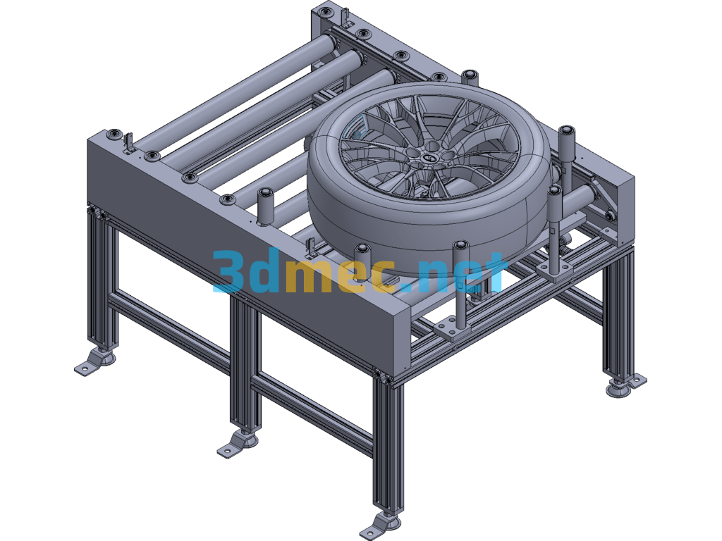 Automotive Tire Alignment Equipment Exported 3D Model Free Download
