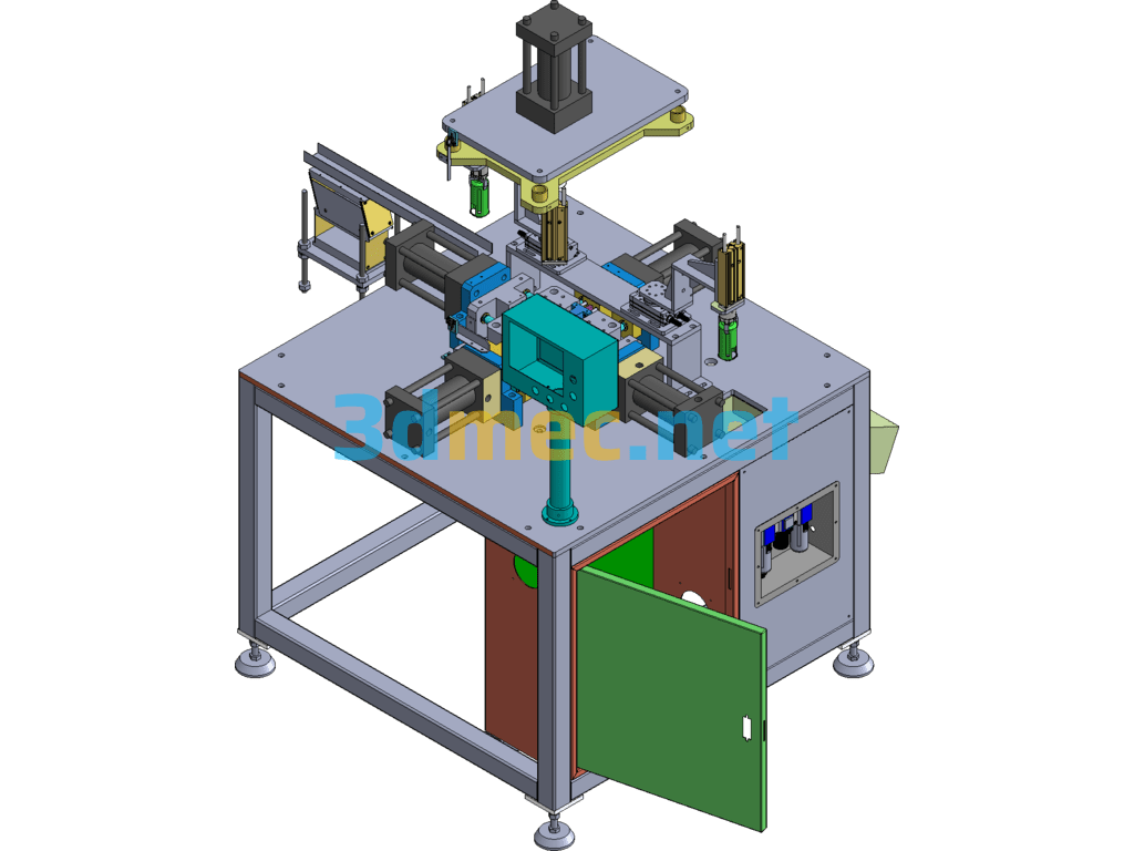 Oil Mist Housing Punching Machine Oil Water Filter Automatic Punching Machine SolidWorks 3D Model Free Download