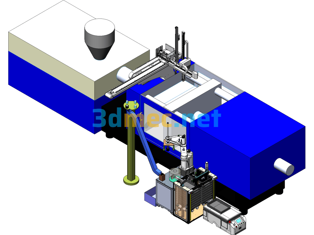 Injection Molded Product Inspection Palletizing Equipment (With Detailed PPT Explanation) SolidWorks 3D Model Free Download