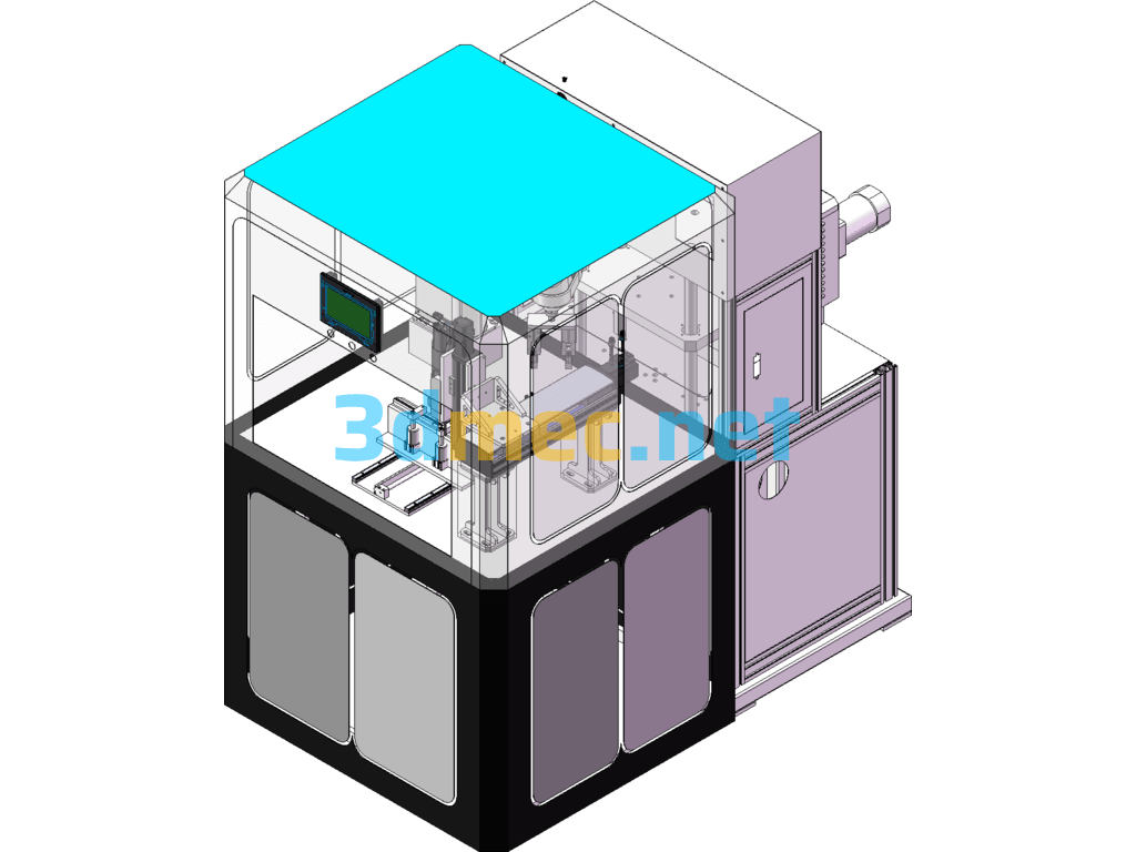 Automatic Loading And Unloading Of Injection Molding Machines SolidWorks 3D Model Free Download
