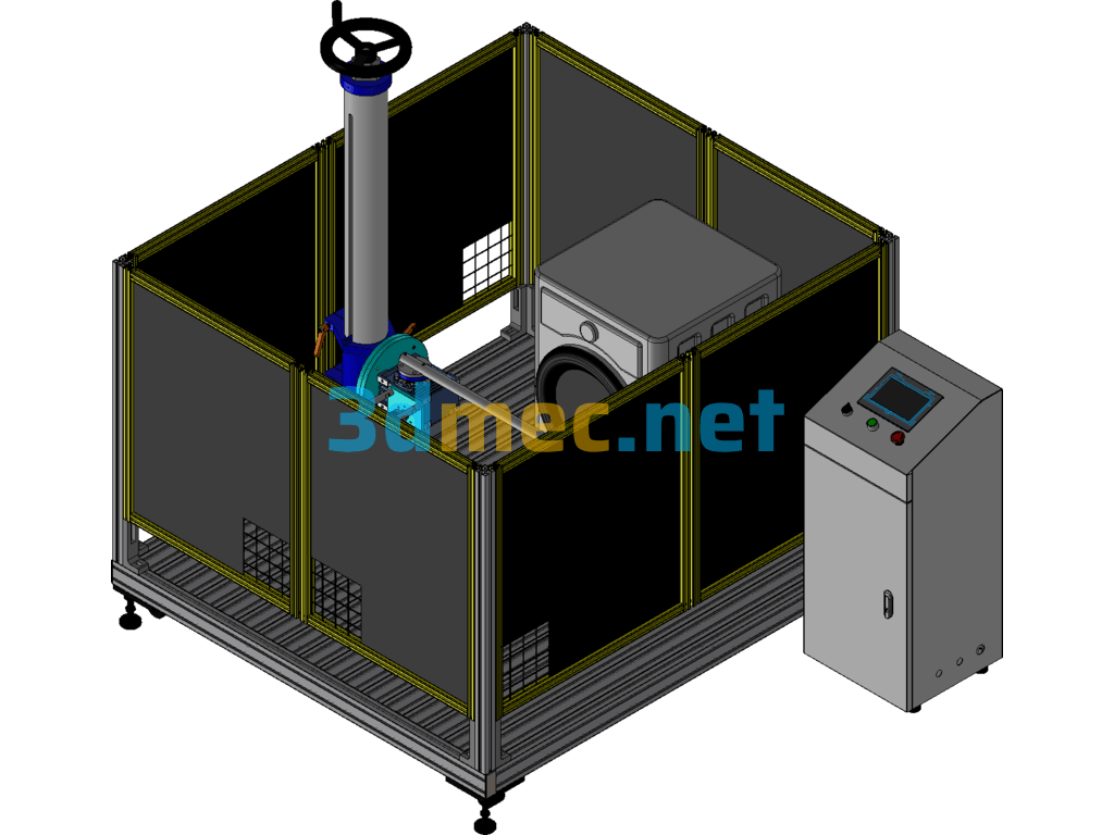 Washing Machine (Refrigerator) Door Opening And Closing Life Test Equipment Exported 3D Model Free Download