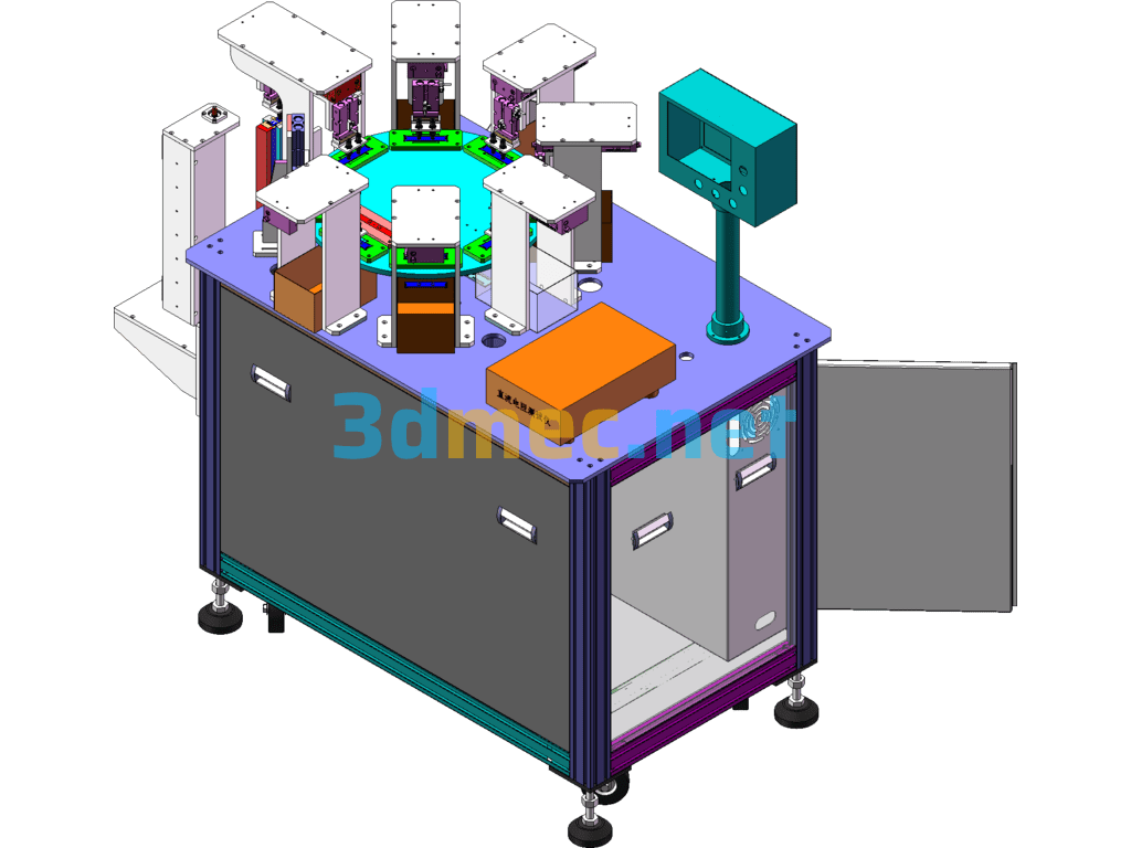 Measure The Copper Resistance Value Classification Machine SolidWorks 3D Model Free Download