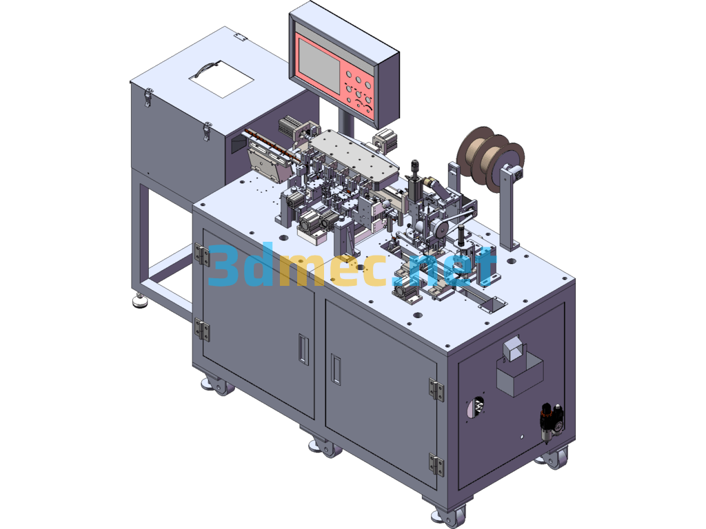 Polyester Capacitor Automatic Sleeve Molding Machine SolidWorks 3D Model Free Download