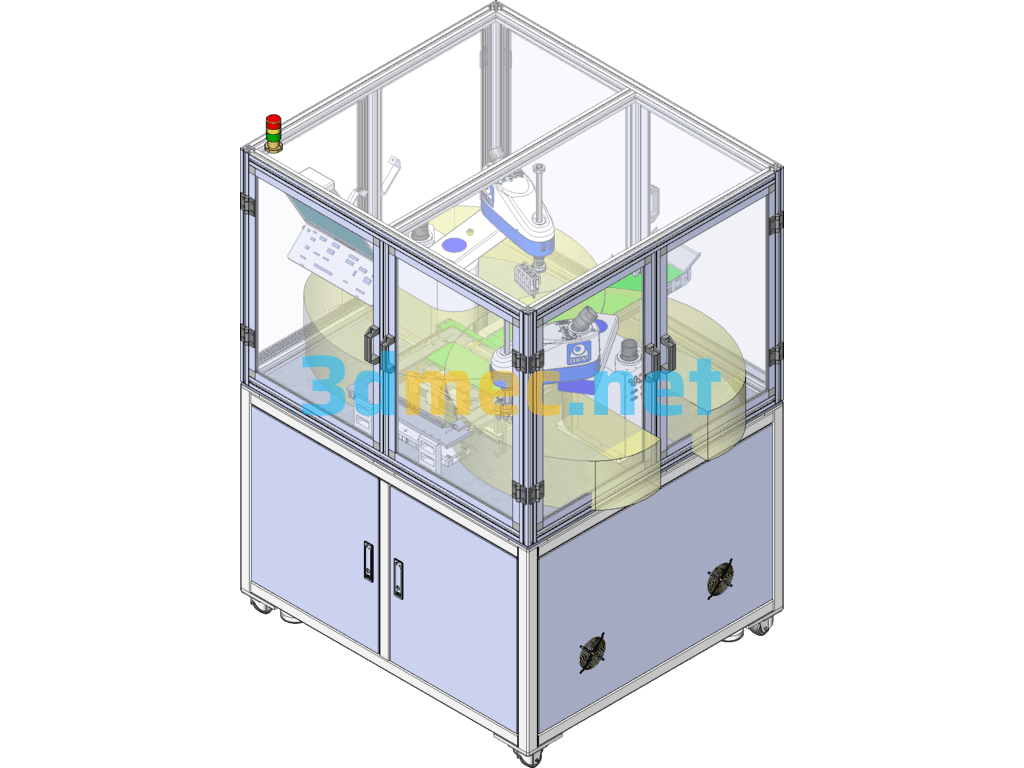 Automatic Palletizing Equipment For Washing Machines SolidWorks 3D Model Free Download