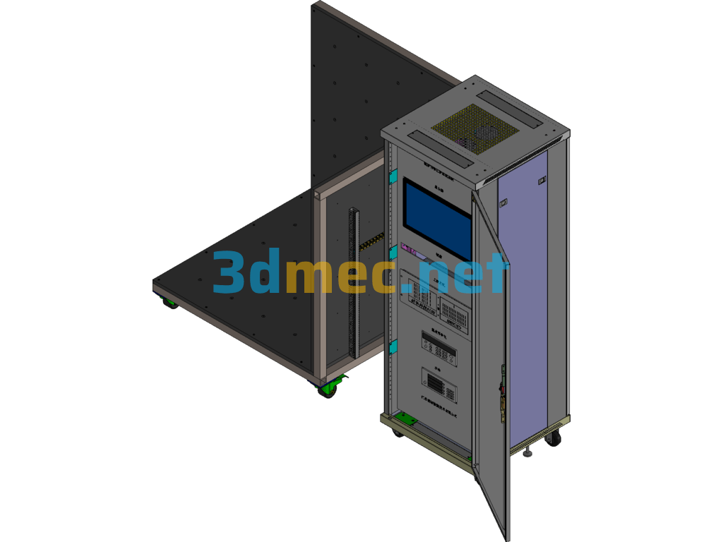 Temperature And Power Logging Integrated Test Equipment Exported 3D Model Free Download