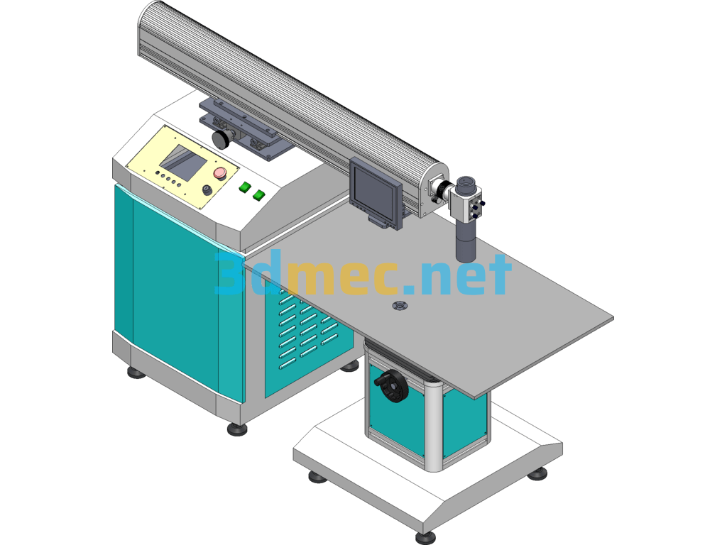 Laser Welding Machine SolidWorks 3D Model Free Download