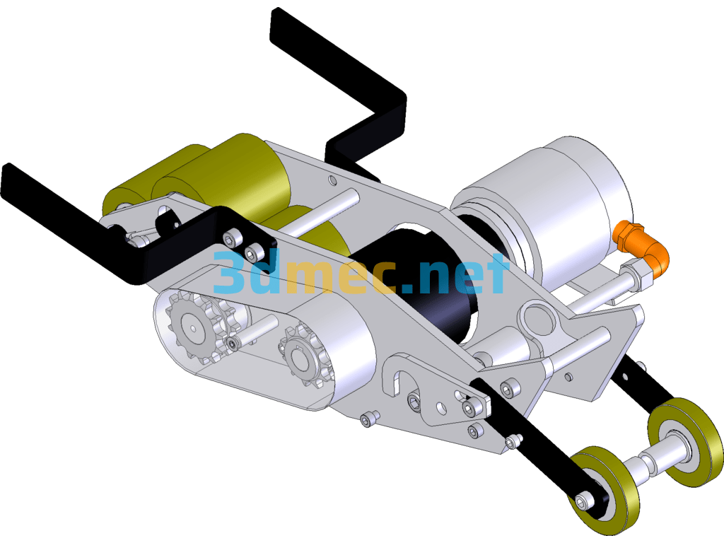 Train Track Booster 3D + Design Calculation Description SolidWorks 3D Model Free Download