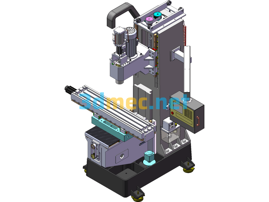 Turret Machining Center SolidWorks 3D Model Free Download