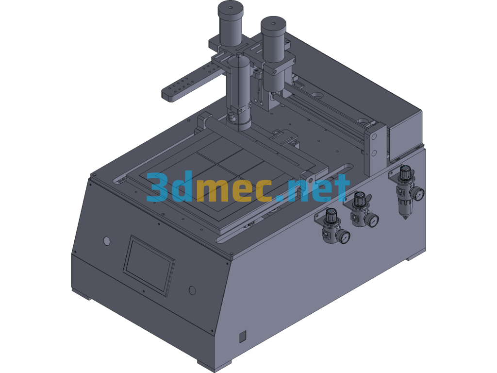 Dispensing & Laminating Machine Exported 3D Model Free Download