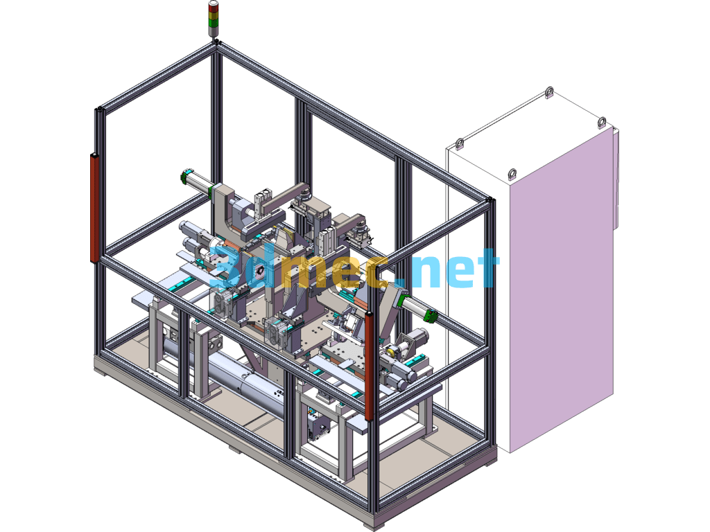 Water Heater Wall-Hung Boiler Riveting Machine SolidWorks 3D Model Free Download