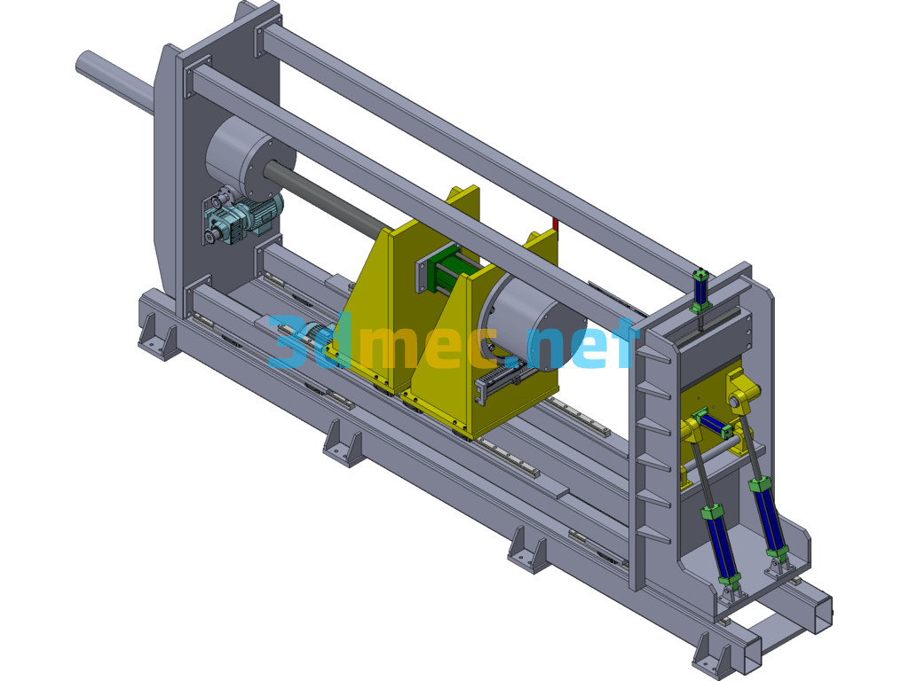 Water Heater Cylinder Top Cover Press Fitting Machine Exported 3D Model Free Download