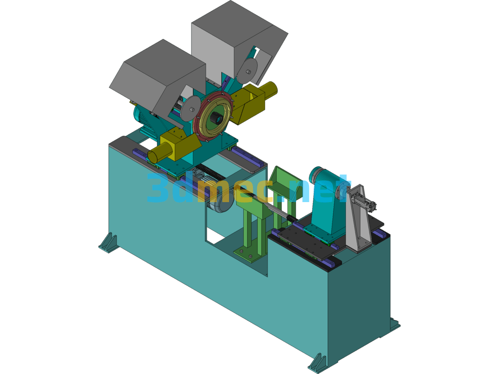 Water Heater Cylinder Bottom Cover Grinding Machine Exported 3D Model Free Download