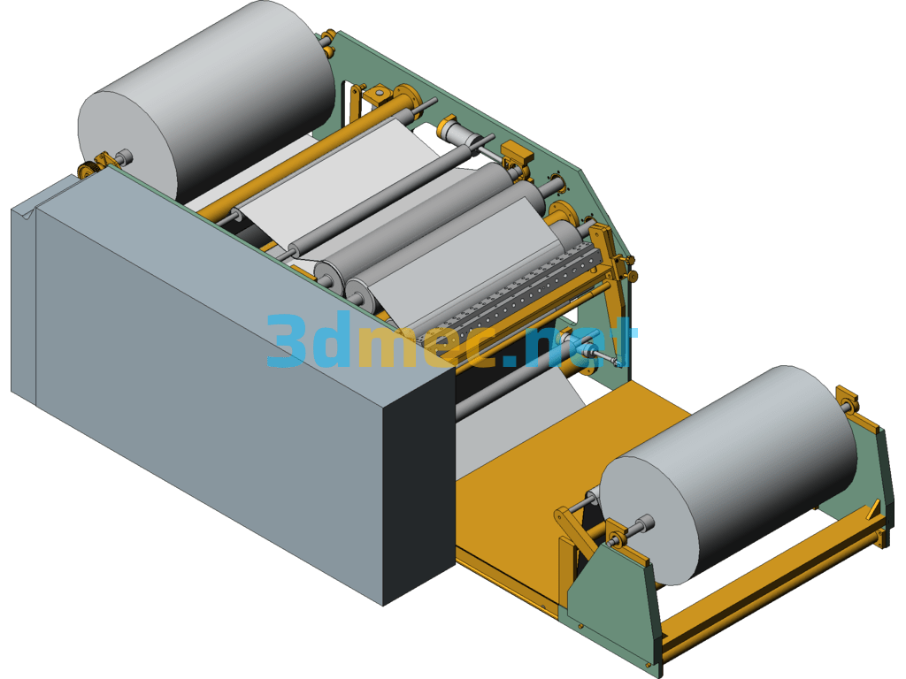 Hot Melt Applicator SolidWorks 3D Model Free Download