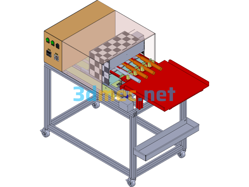 Heat Shrink Tube Baking Machine (Full BOM List Of Equipment Produced) SolidWorks 3D Model Free Download