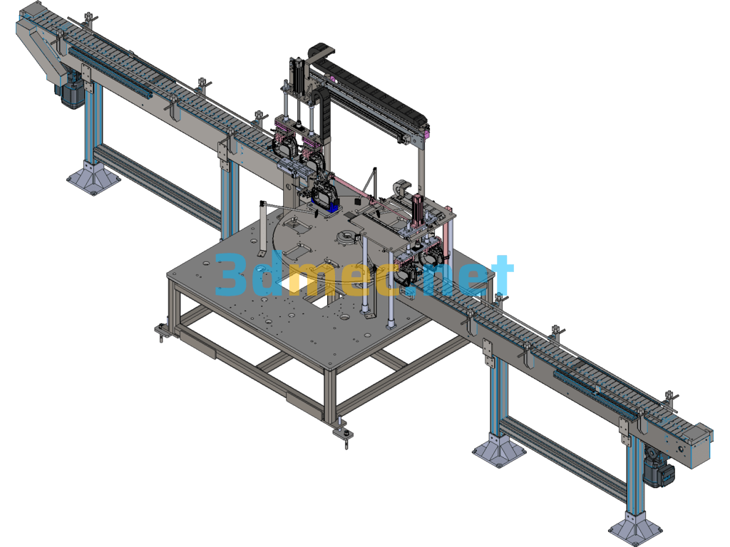 Gas Meter Rocker Loading And Pressing Machine SolidWorks 3D Model Free Download