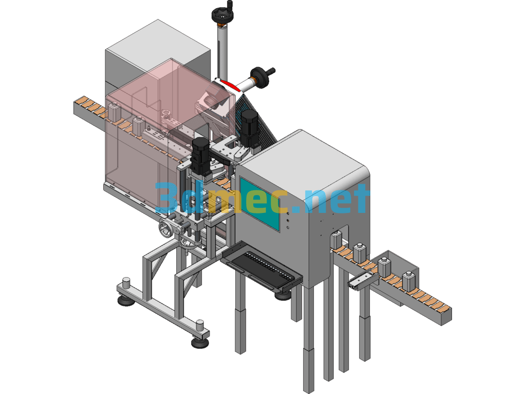 Milk Laser Coding And Clamping Automation Equipment SolidWorks 3D Model Free Download